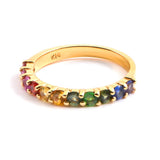 Samira 13 Rainbow Sapphire Ring - Samira 13