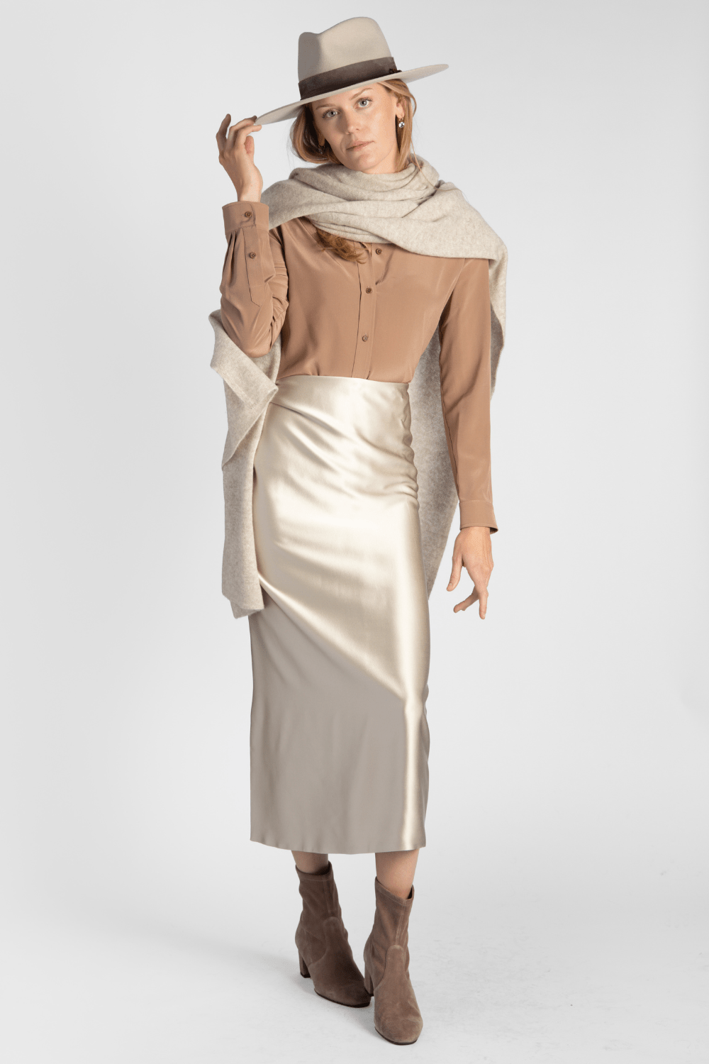 Satin Sarong Skirt - Peter Cohen