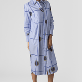 Scattered Blossoms Oxford Dress - Odeeh