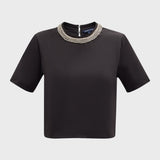 Sebastian Embellished Tee - Veronica Beard