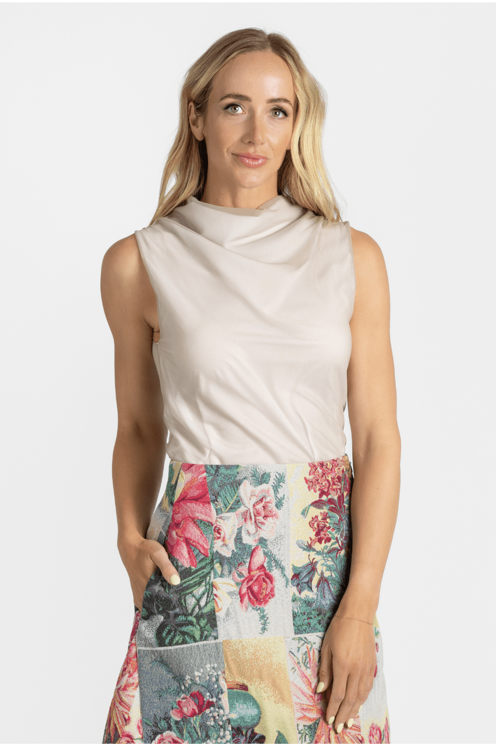 Sheer Layered Sleeveless Top - Gauchere