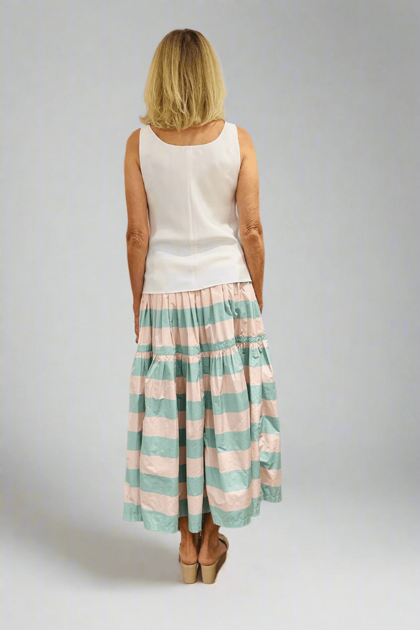 Sleeveless Silk Tank Top - Peter Cohen