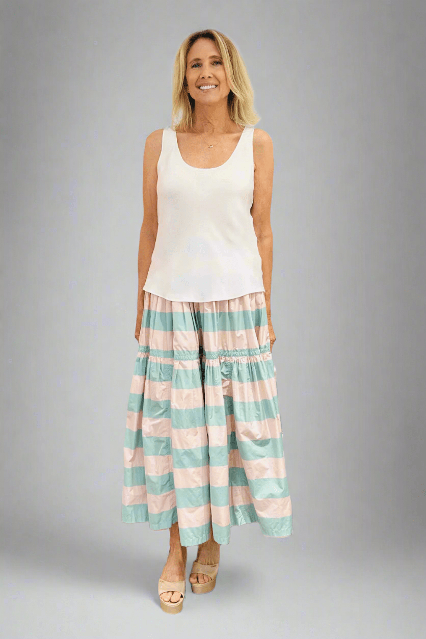 Sleeveless Silk Tank Top - Peter Cohen