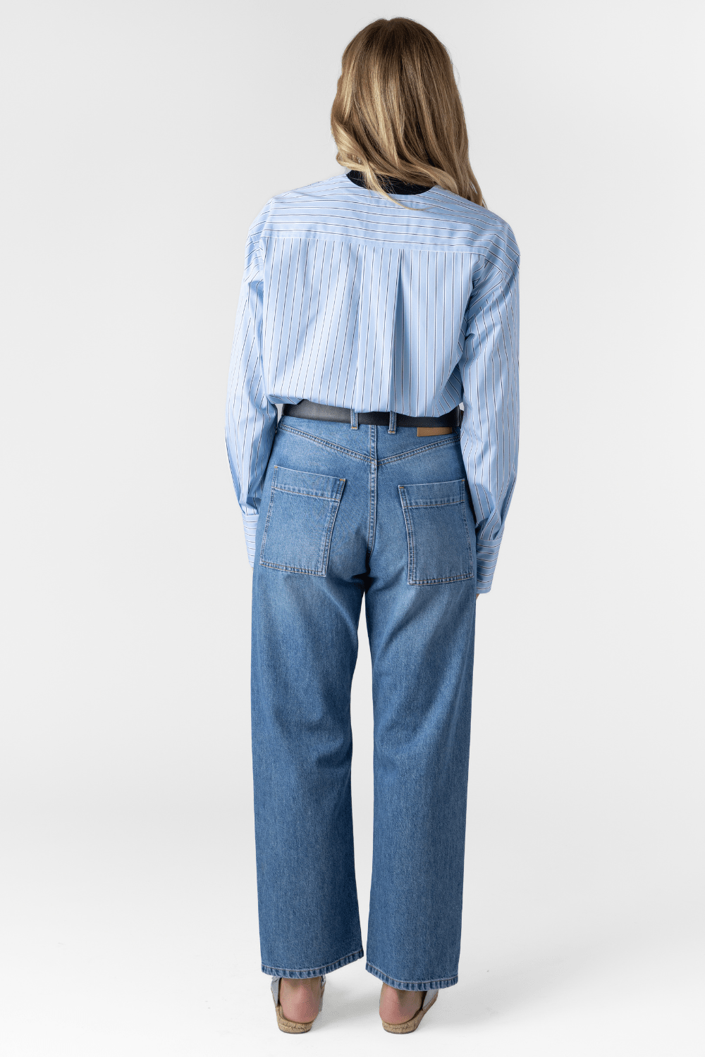 Striped Poplin Shirt - The Posh Peacock