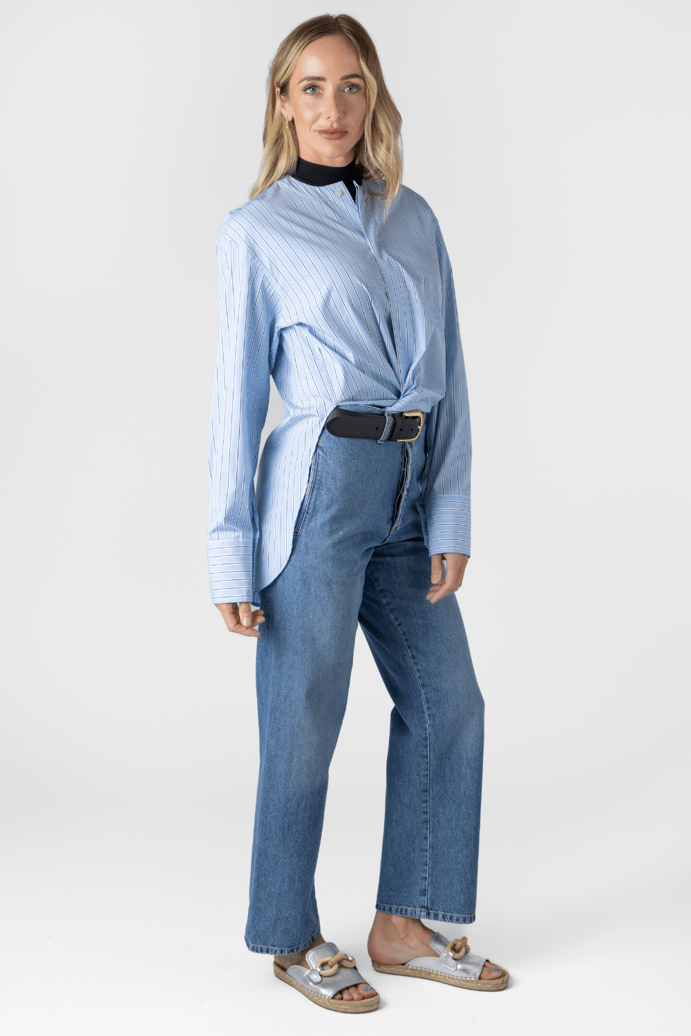 Striped Poplin Shirt - The Posh Peacock