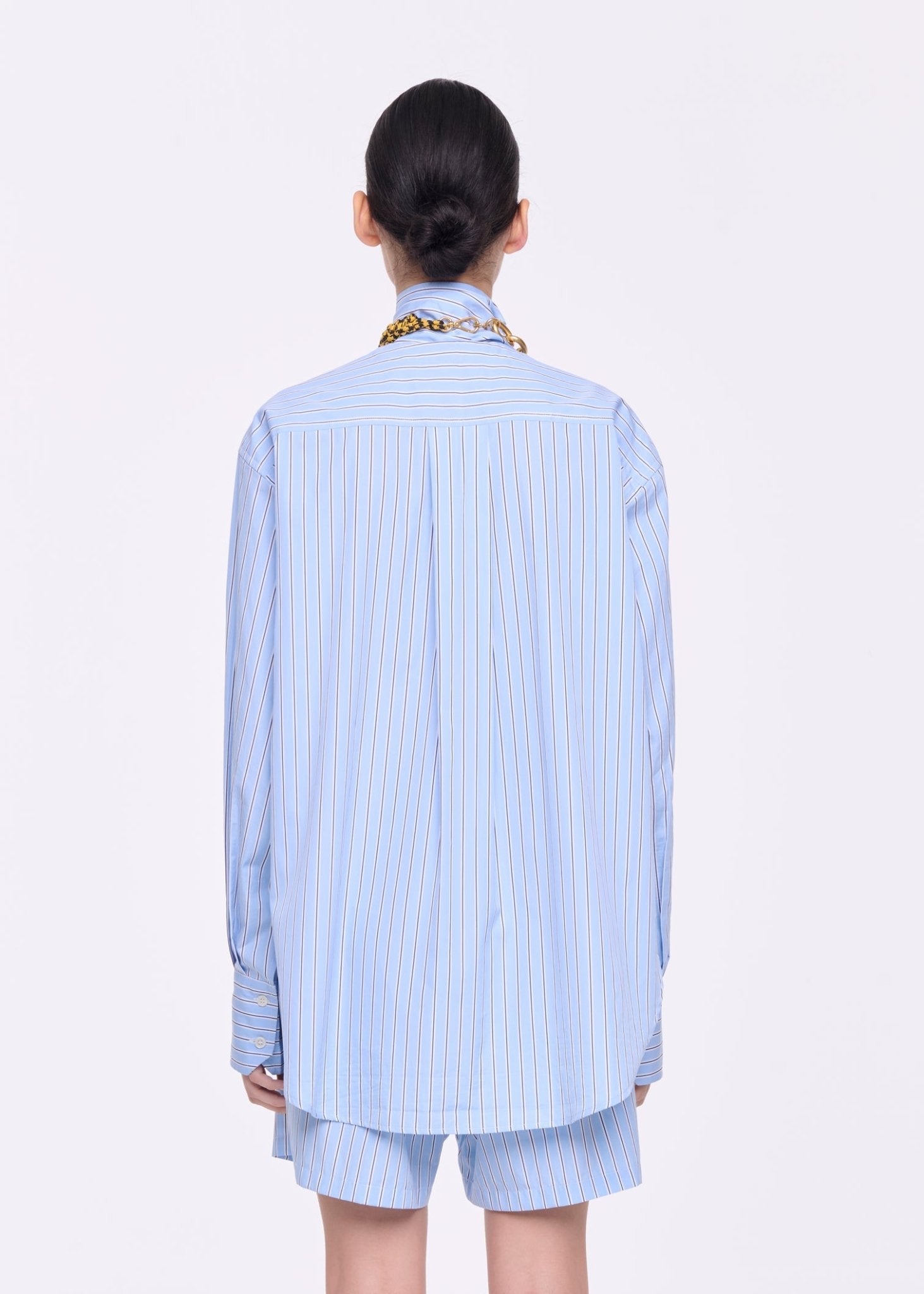 Striped Poplin Shirt - The Posh Peacock