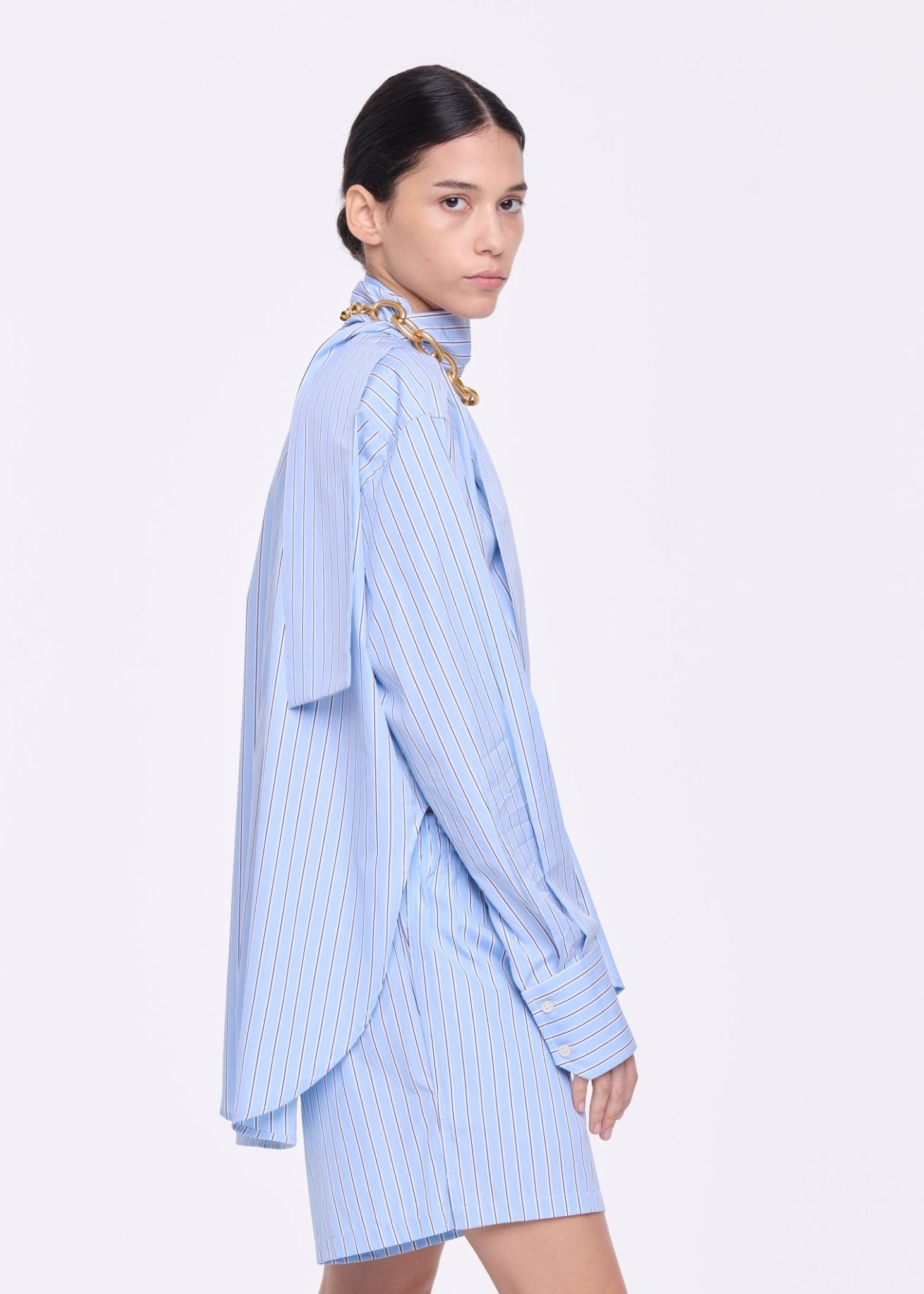 Striped Poplin Shirt - The Posh Peacock