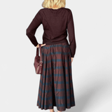 Striped Taffeta Skirt - Odeeh
