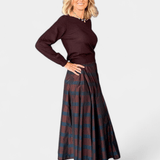 Striped Taffeta Skirt - Odeeh