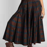 Striped Taffeta Skirt - Odeeh