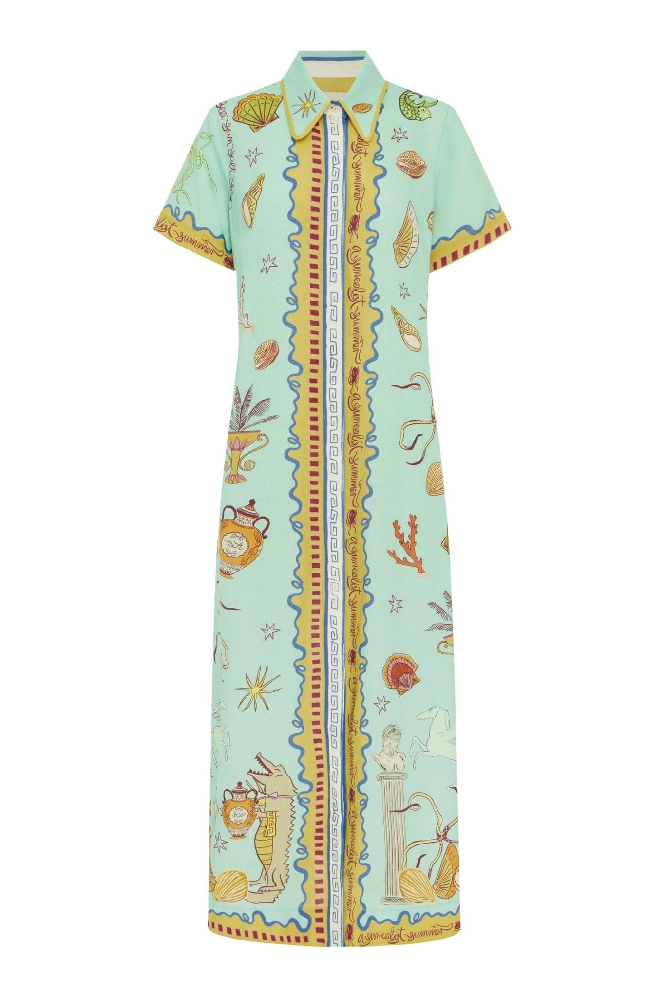 Surrealist Summer Shirtdress - The Posh Peacock