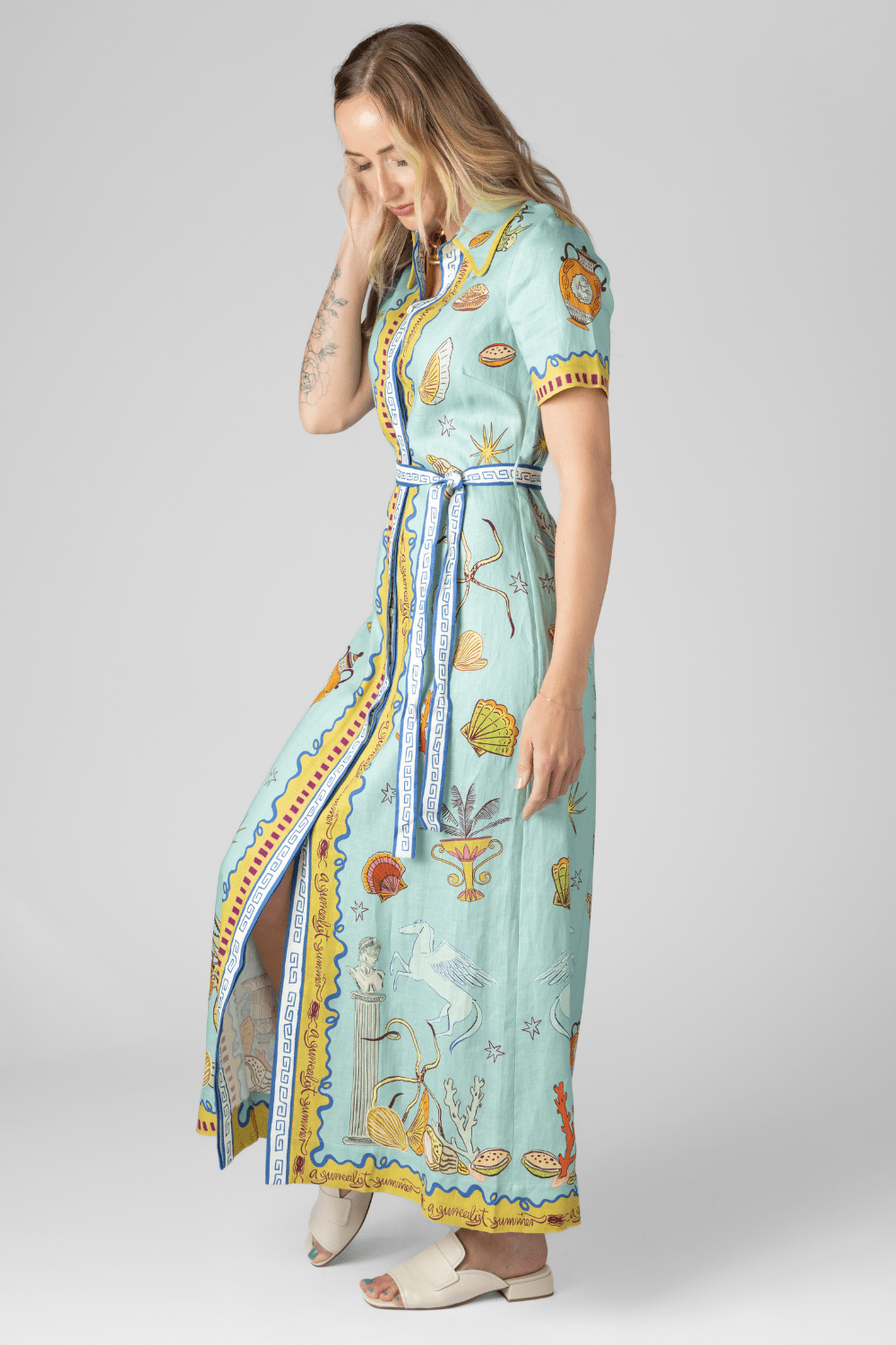 Surrealist Summer Shirtdress - The Posh Peacock