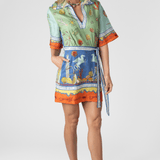 Surrealist Summer V Mini Dress - Alemais