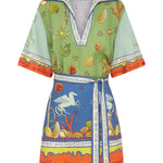 Surrealist Summer V Mini Dress - Alemais