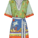 Surrealist Summer V Mini Dress - Alemais