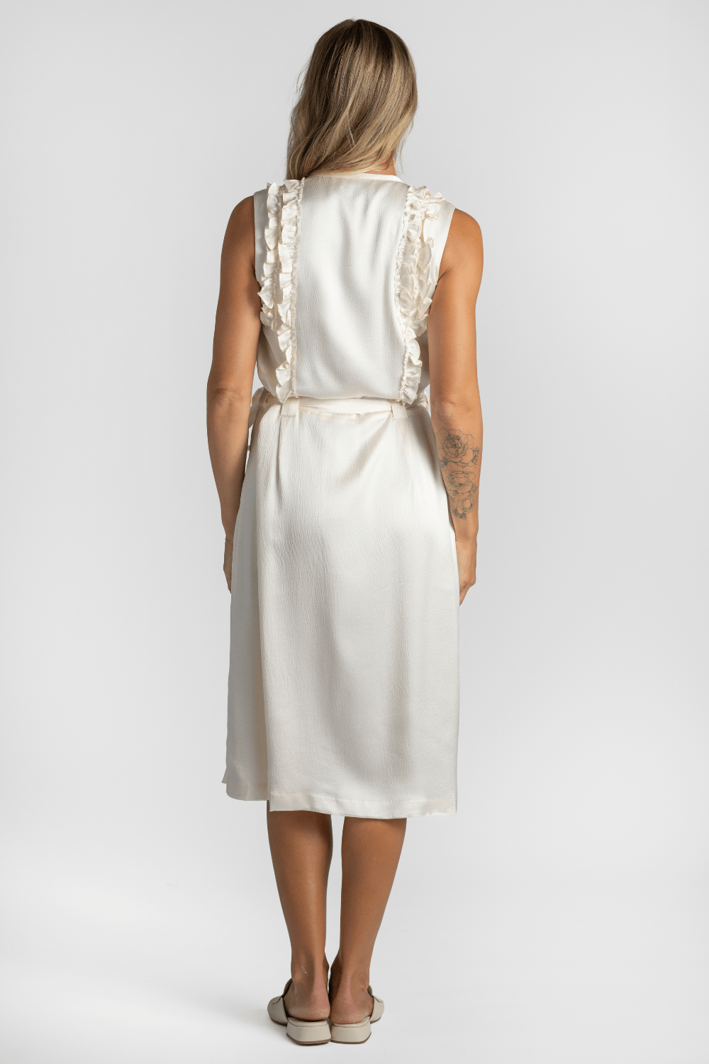 Sylas Silk Wrap Dress - Saint Art