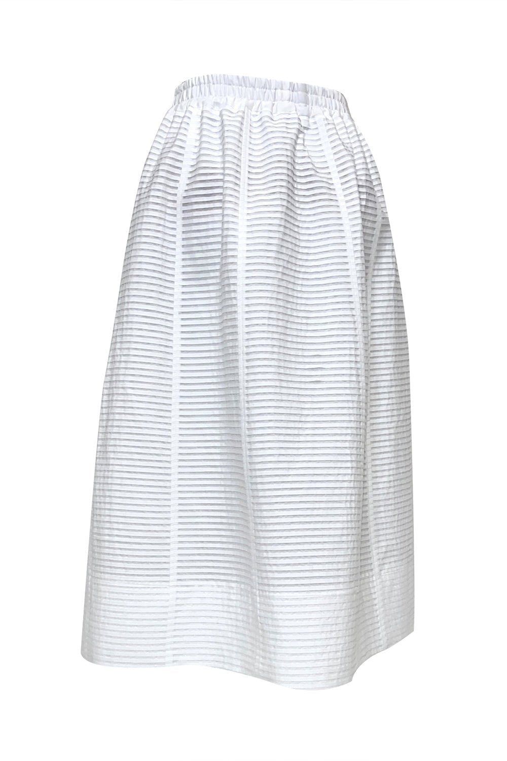 Textured White Skirt - The Posh Peacock