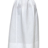 Textured White Skirt - Odeeh