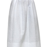 Textured White Skirt - Odeeh