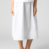 Textured White Skirt - Odeeh