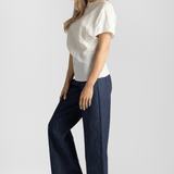 Textured White V - Back Shirt - Gauchere