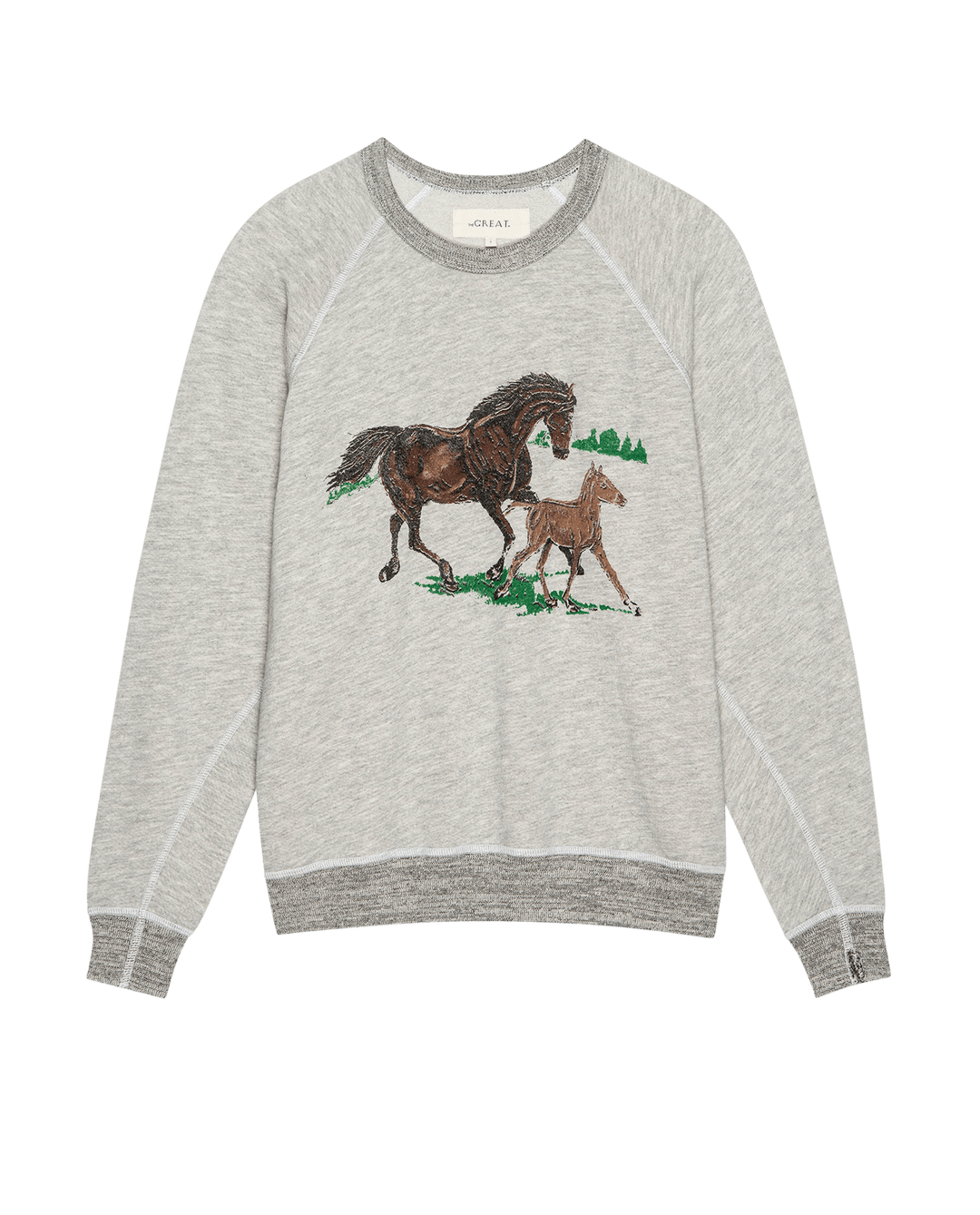 The College Sweatshirt w/Horses - The Great