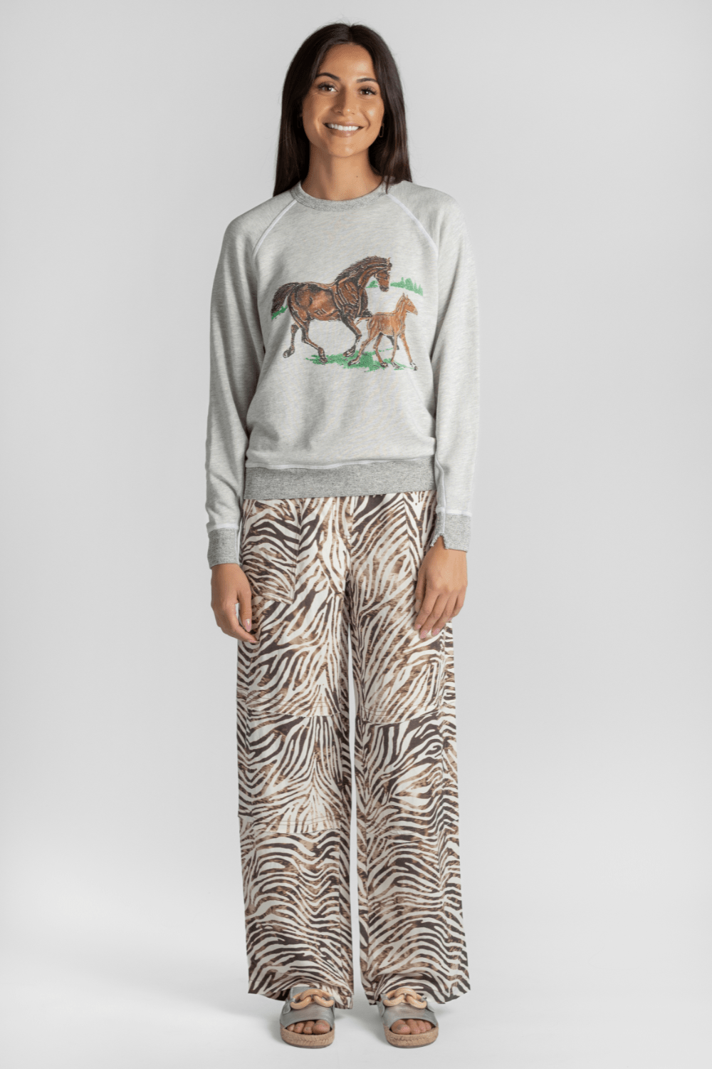 The College Sweatshirt w/Horses - The Great