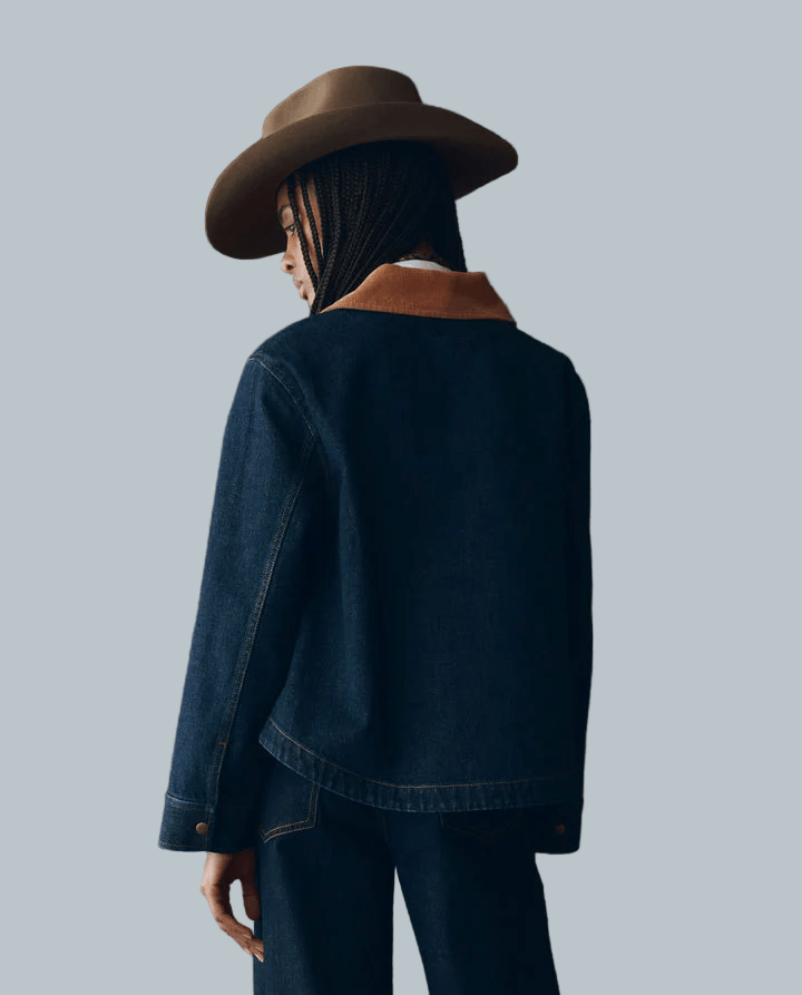 The Denim Swingy Jacket - The Great