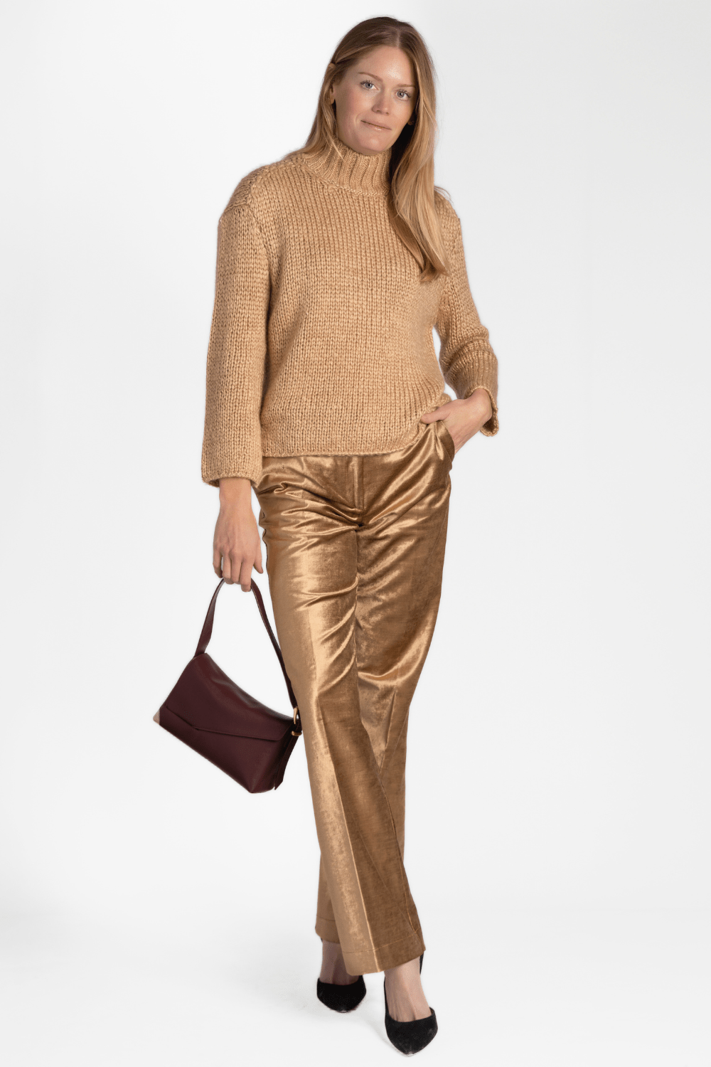 Velvet Flared Trousers - Forte Forte