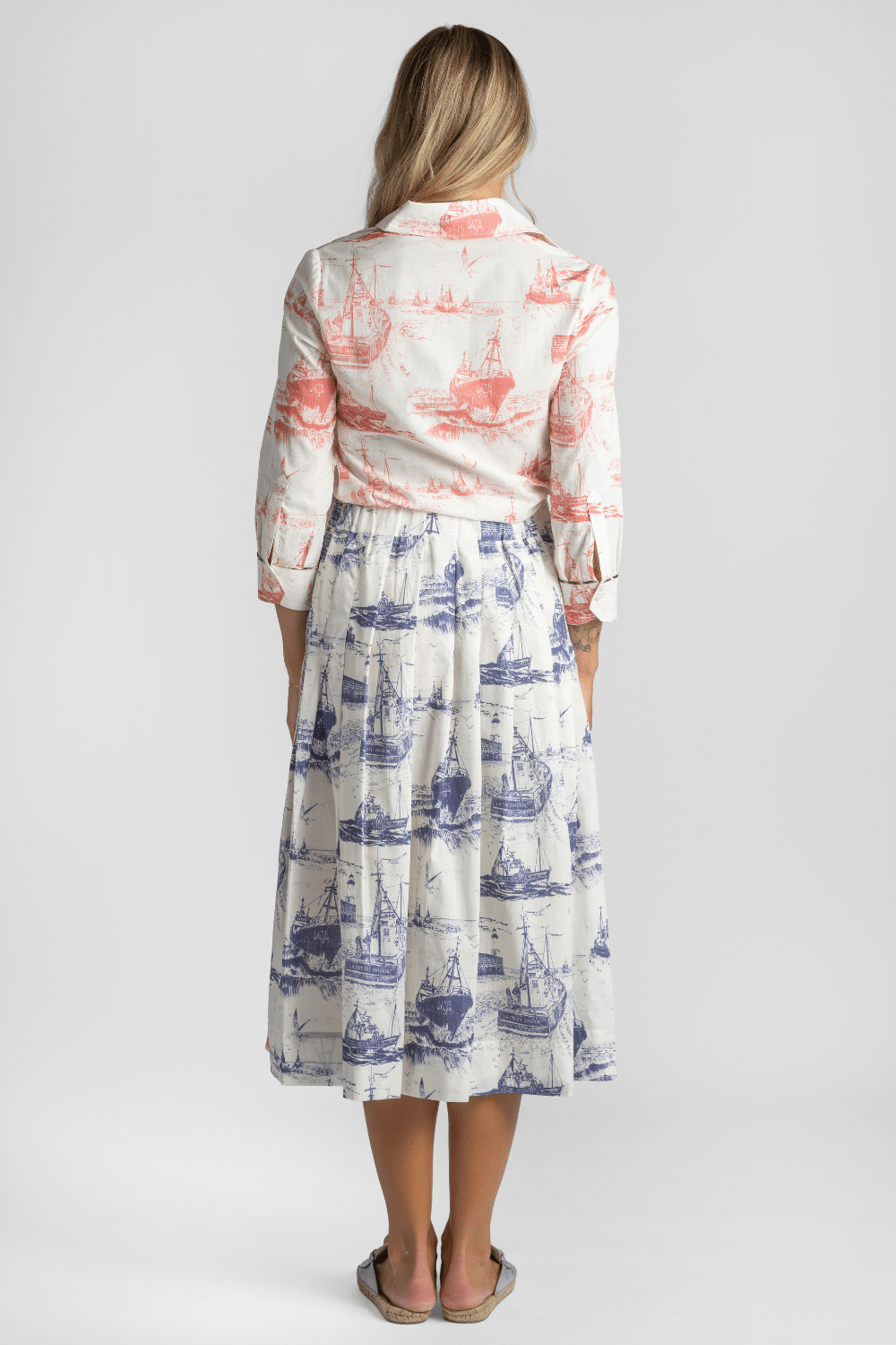 Venise Boat Print Skirt - La Prestic Ouiston
