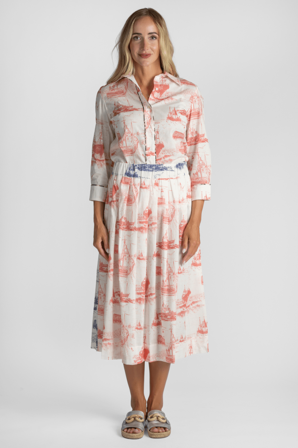 Venise Boat Print Skirt - La Prestic Ouiston