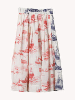 Venise Boat Print Skirt - La Prestic Ouiston