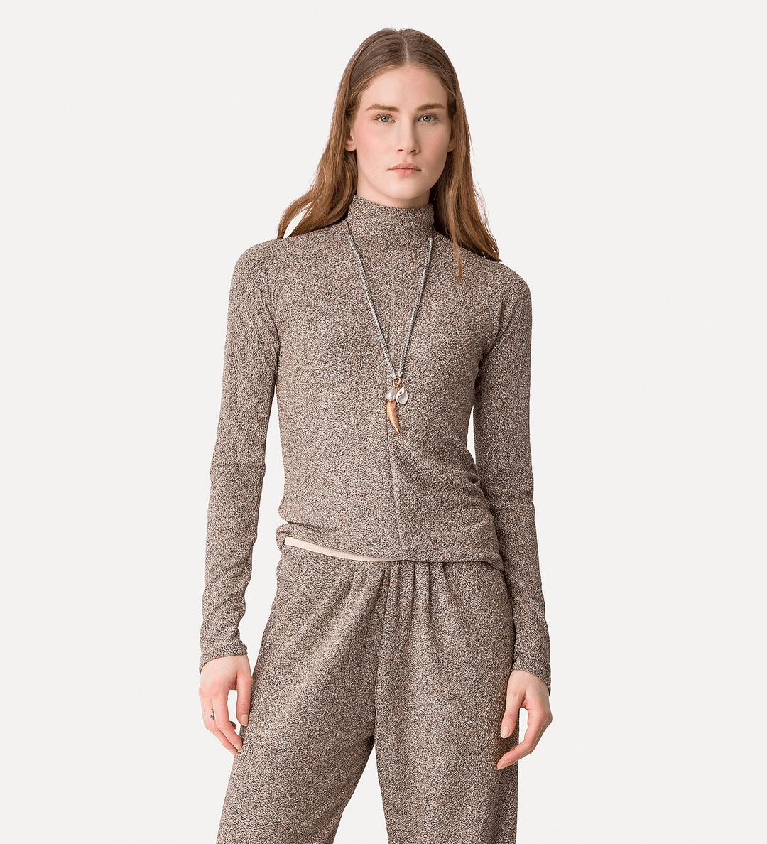 Vrille' Mockneck Top - Forte Forte