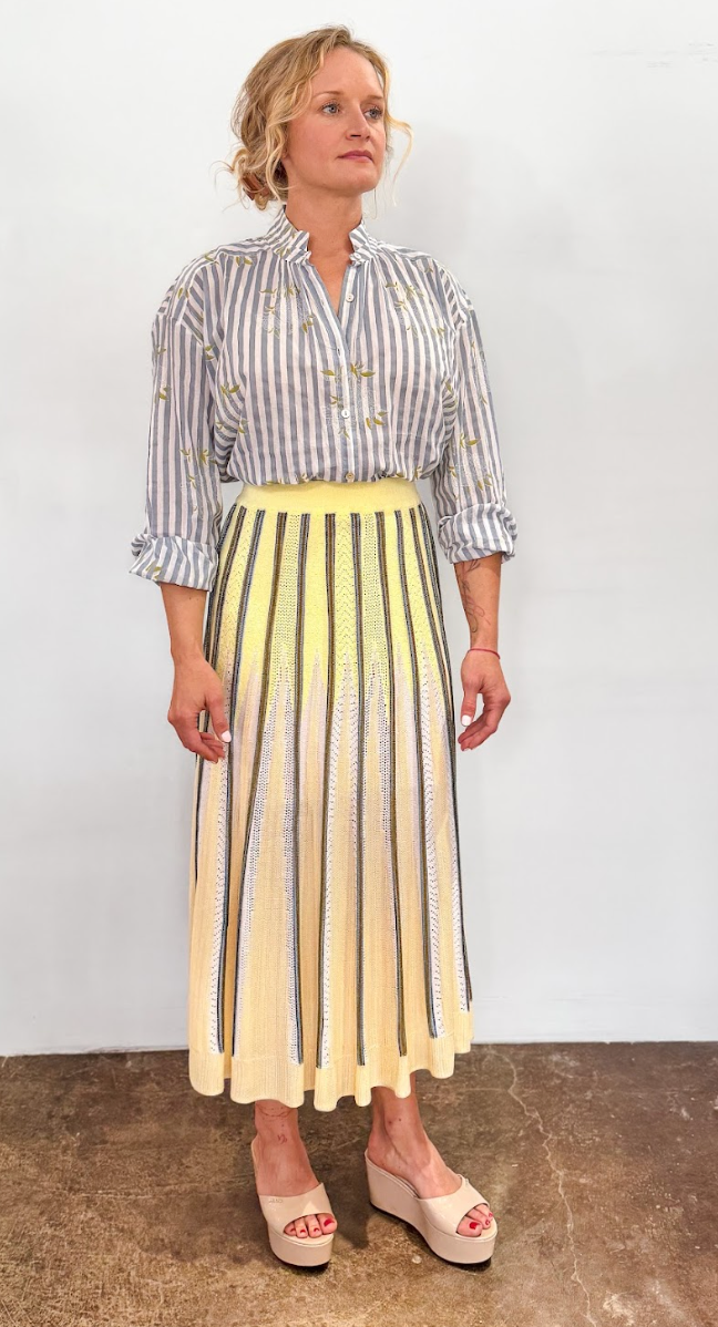 Magnolia Shirt & Pleated Skirt