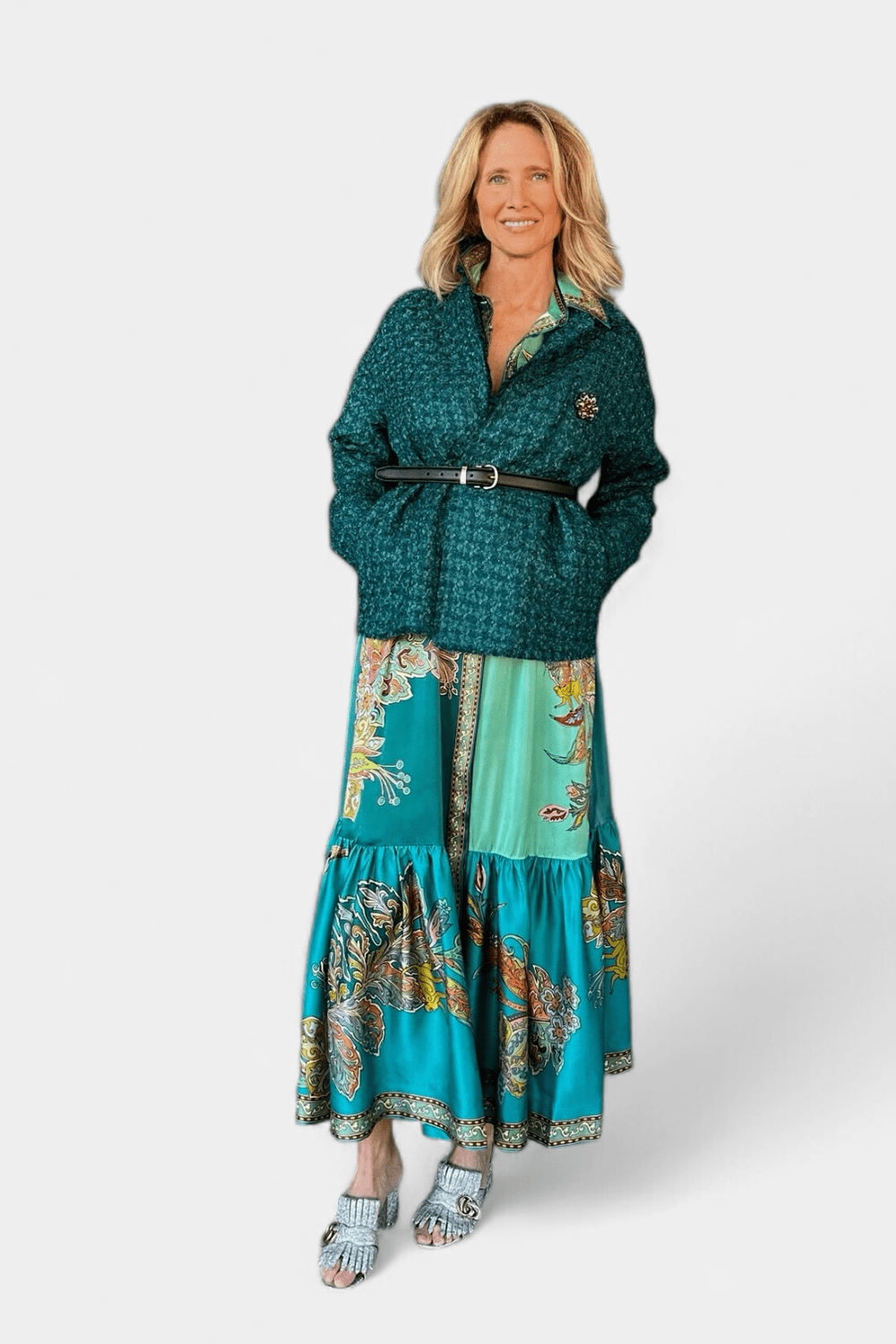 Boucle Tweed Jacket + Franca Dress