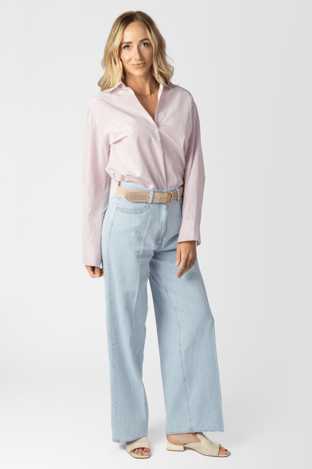 Chic Taffeta Polo Shirt + Calvary Jean