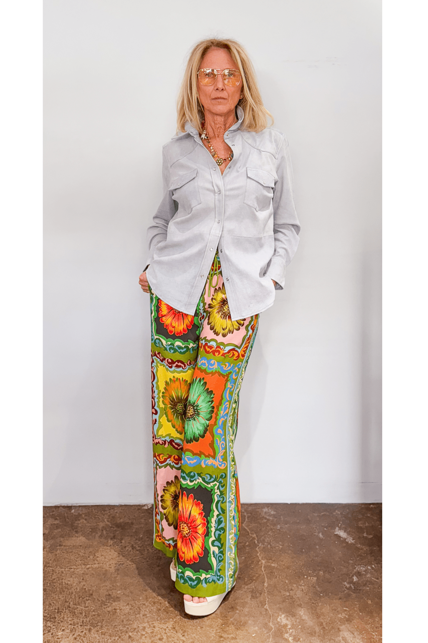 Daisy Pant & Suede Top