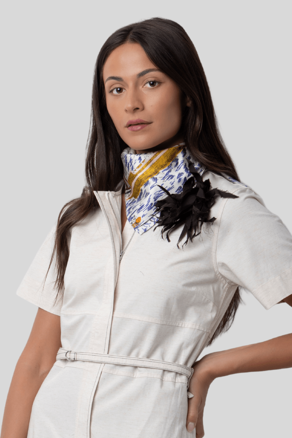 Floral Brooch + Caravelle Scarf image