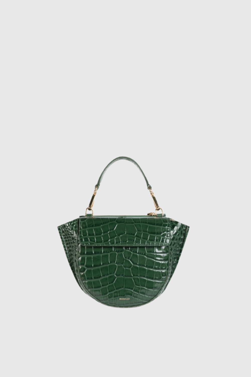 Hortensia Croco Olive Mini  Bag - The Posh Peacock