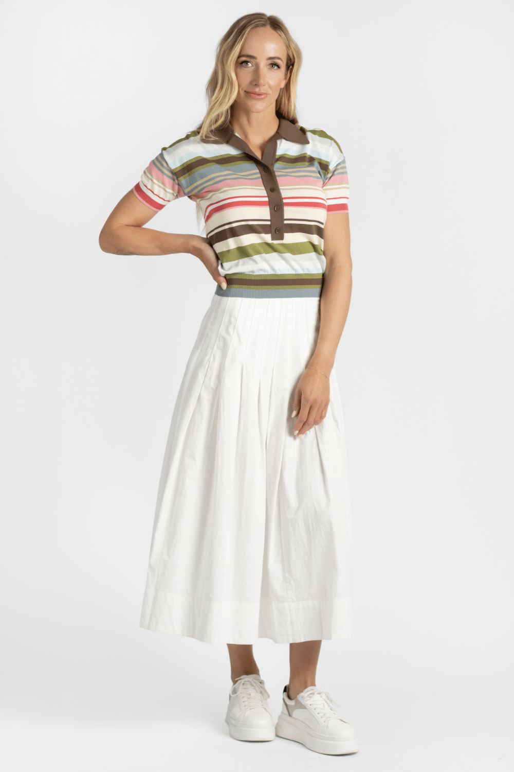 Sable Polo Top + Rhythm Skirt