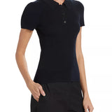 Solana Knit Polo Top - The Posh Peacock