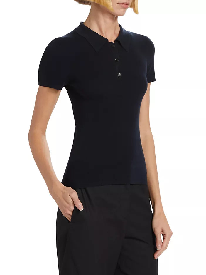 Solana Knit Polo Top - The Posh Peacock