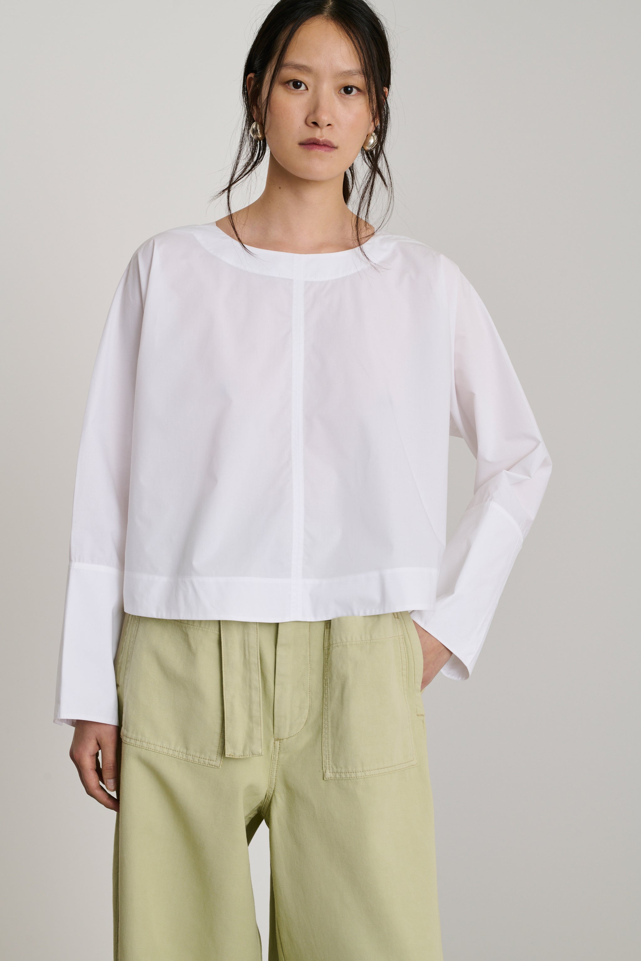 Armond Poplin Top - The Posh Peacock