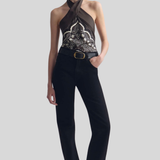 Solal Silk Halterneck Top