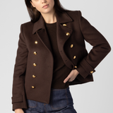 Ornella Cropped Peacoat - The Posh Peacock