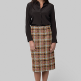 Plaid Pencil Skirt