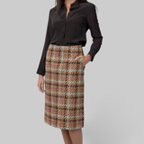 Plaid Pencil Skirt
