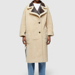 Sheepskin Reversible Long Coat - The Posh Peacock