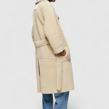 Sheepskin Reversible Long Coat - The Posh Peacock