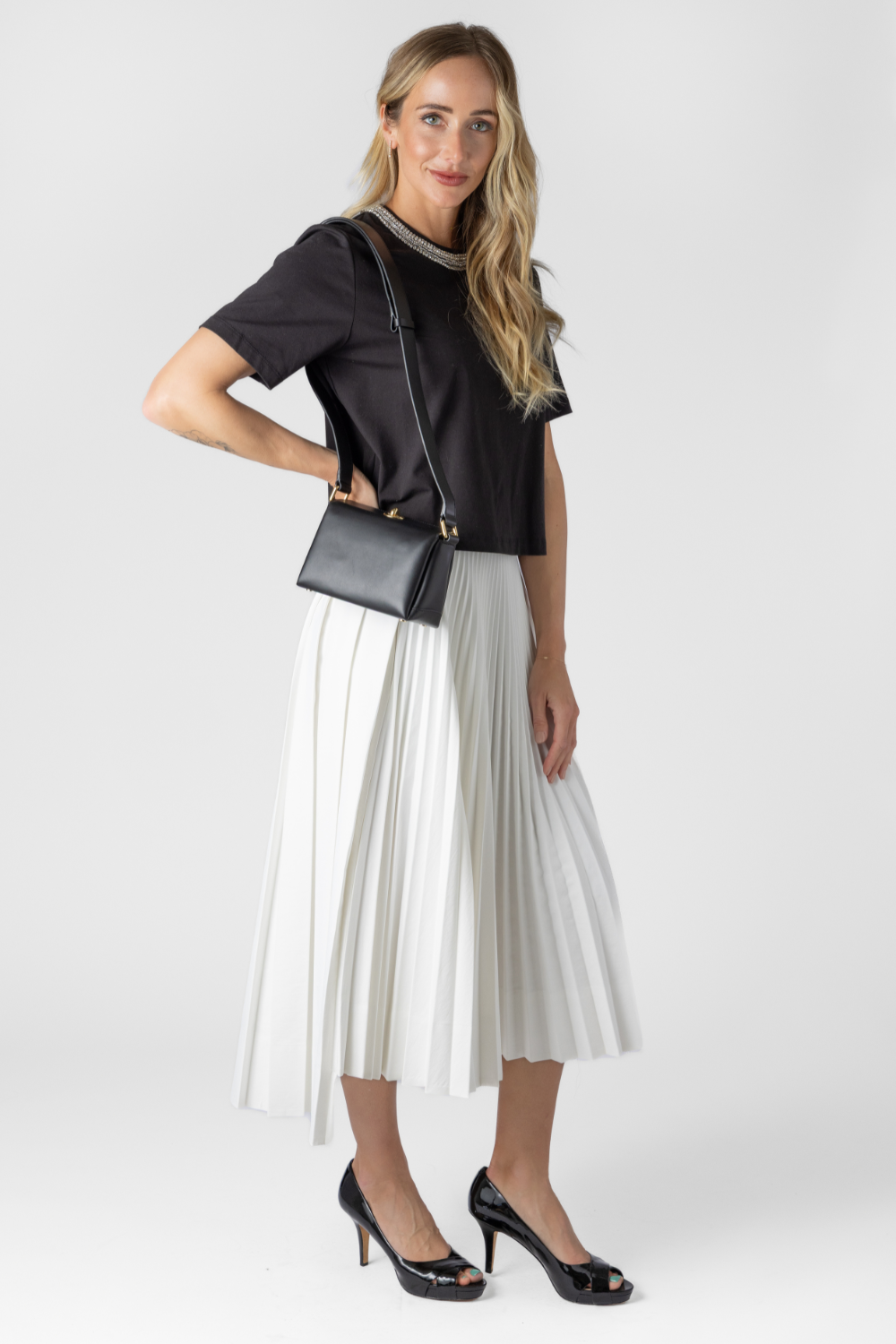 Pleated Midi Skirt - The Posh Peacock